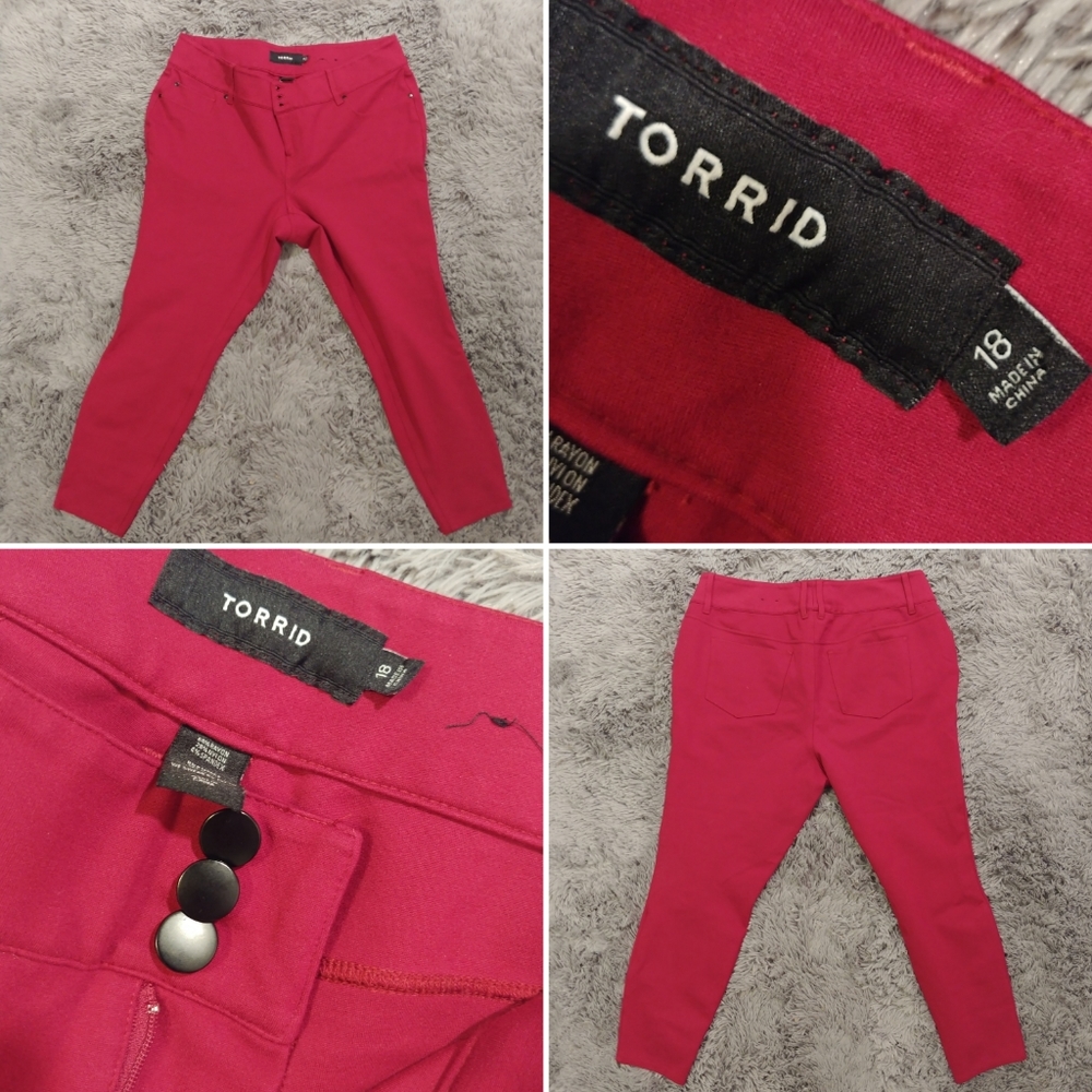 Torrid Brand Red Pant